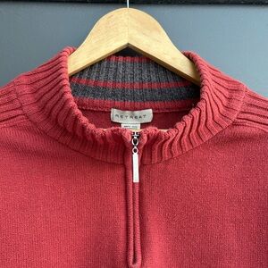 Retreat 100% Cotton Turtleneck Sweater - 1/4 Zip - Size XL